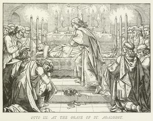 Otto III. am Grab von St. Adalbert