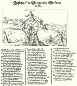 Pamphlet, das den Winterkönig Friedrich I. von Böhmen verspottet, 1621