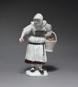 Bäuerin, Hersteller Meissener Porzellanmanufaktur, Deutschland, modelliert von Johann Joachim Kändler