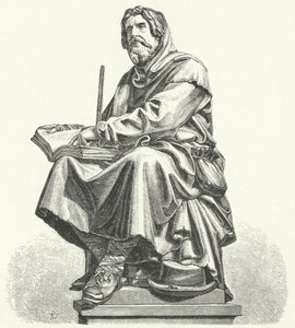 Peter Waldo, Gründer der mittelalterlichen christlichen spirituellen Bewegung der Waldenser von German School