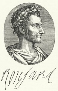 Pierre de Ronsard, französischer Dichter (Gravur) von German School