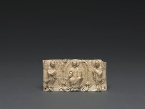 Plakette von einem tragbaren Altar: Christus und die Apostel, Unteres Rheintal von German School