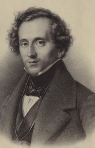 Porträt von Felix Mendelssohn von German School