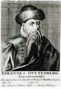 Porträt von Johannes Gutenberg
