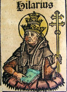 Porträt von Papst Hilarius, veröffentlicht in der Nürnberger Chronik