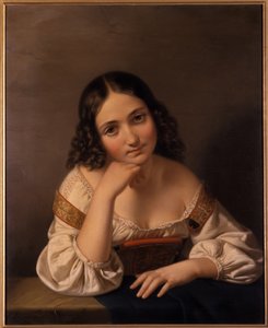 Porträt einer jungen Frau, 1801-1900 von German School