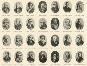 Porträts berühmter Deutscher aus Ritter vom Deutschen Geiste von German School