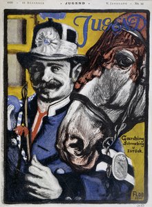 Postillon: Kutscher und sein Pferd - in „Jugend“ von German School