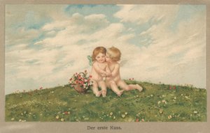 Putti küssen sich