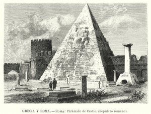 Pyramide des Cestius, Grab des Gaius Cestius, Rom