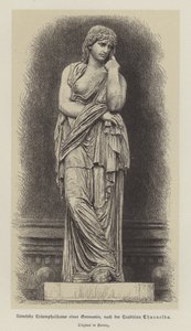 Römische Triumphstatue einer germanischen Frau von German School