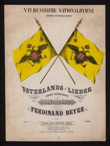 Russische Nationalhymne, Notenblatt