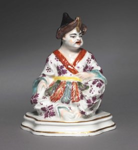 Sitzende chinesische Figur, Hersteller Meissener Porzellanmanufaktur, ca. 1730 von German School