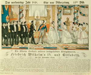 Silberhochzeit von Friedrich Wilhelm IV. von Preußen und seiner Frau Elisabeth Ludovika von Bayern, 1848