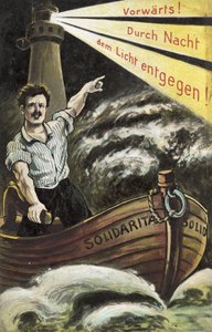 Sozialistische Propagandapostkarte