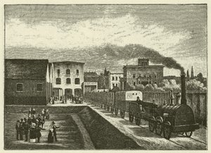 Bahnhof der Berlin-Potsdamer Eisenbahn in Berlin von German School