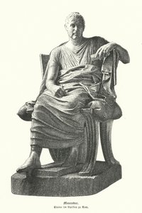 Statue des griechischen Dramatikers Menander von German School