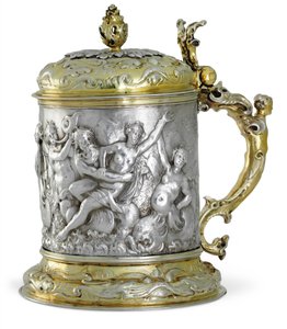 Bierkrug, wahrscheinlich Hamburg, ca. 1660