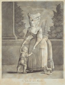 Der Junge im Matrosenanzug, veröffentlicht von Johann Jakob Haid (1704-67) Augsburg von German School