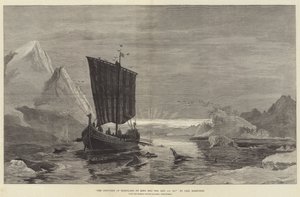 Die Entdeckung Grönlands durch König Erik den Roten, AD 983 (Stich) von German School