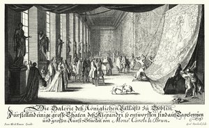 Die Galerie des Gobelins, Paris (Gravur) von German School