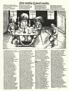 Die deutschen Tabaktrinker (Stich)