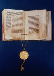 Die Goldene Bulle von Karl IV., Heiliges Römisches Reich, 1400 von German School