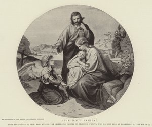 Die Heilige Familie (Stich) von German School