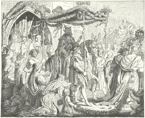 Der Heilige Römische Kaiser Karl IV. betritt Lübeck von German School