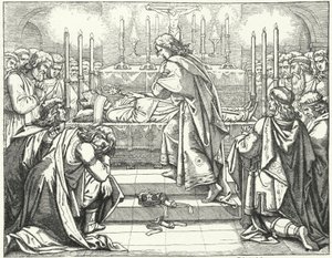 Der Heilige Römische Kaiser Otto III. am Grab von St. Adalbert von Prag