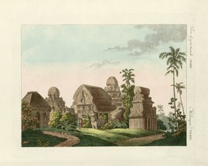 Die indische Pagode von Mahabalipuram