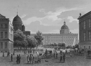 Der Lustgarten, Berlin (Stahlstich) von German School