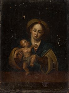 Die Madonna mit Kind von German School