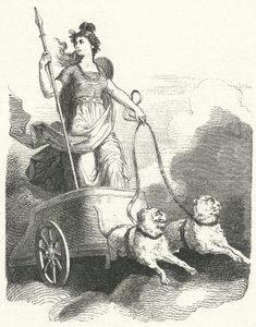 Die nordische Göttin Freyja (Gravur)
