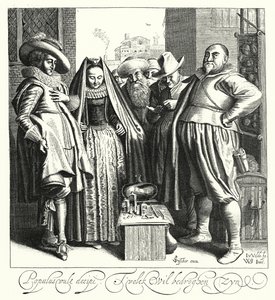 Der Quacksalber oder Charlatan (Gravur) von German School
