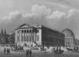 Die Königliche Oper und die St. Hedwigs-Kathedrale, Berlin von German School
