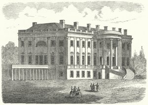 Das Weiße Haus, Washington DC (Stich) von German School