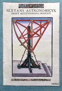Der astronomische Sextant in „Astronomiae instituatae machanicia“ von Tycho Brahe (1546 - 1601), Wandsbeck