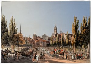 Die Messe von Leipzig. ca. 1810-20 (Gravur)