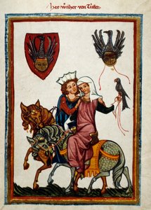 Die Freuden der Jagd: König Konradin von Hohenstaufen, König von Sizilien und Jerusalem unter dem Namen Konrad II., Herzog von Schwaben unter dem Namen Konrad III. und König der Römer unter dem Namen Konrad V. bei der Falkenjagd