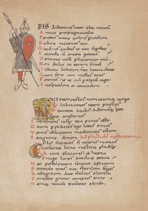 Die Poesie des Horaz in einem französischen Manuskript aus dem 12. Jahrhundert von German School