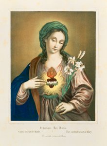 Das Heilige Herz Mariens, veröffentlicht von Fr. Wentzel, Weißenburg, 1850