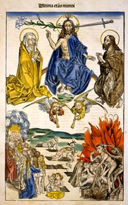 Ultima etas Mundi (Das Jüngste Gericht) aus Liber Chronicarum von Hartmann Schedel, 1493