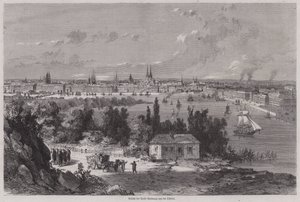 Ansicht von Bordeaux, Frankreich von German School