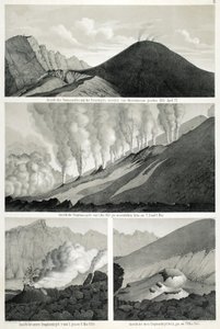 Ansicht des Monte Somma und des Vesuvs, gesehen vom Westen vom Observatorium, 27. April 1855