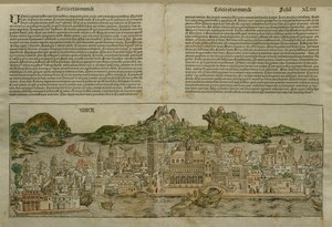 Ansicht von Venedig, Illustration aus dem Liber Chronicarum von Hartmann Schedel, veröffentlicht in Nürnberg, 1493 von German School