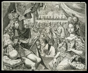 Wilhelm III. (1650-1702) und Maria II. (1662-94) König und Königin von Großbritannien und Irland ab 1689, ca. 1689
