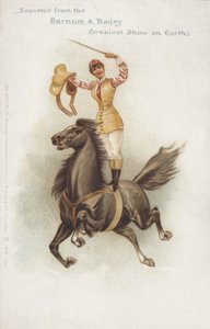 Reiterin des Barnum und Bailey Zirkus