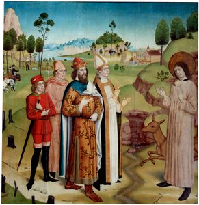 Der heilige Giles und König Wamba bei der königlichen Jagd, ca. 1470-1480