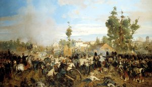 Schlacht von Magenta. Gemälde von Gerolamo (Girolamo) Induno